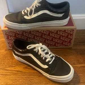 Leather Vans - size 9.5 - GREAT CONDITION